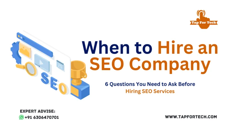 When to Hire an SEO Company